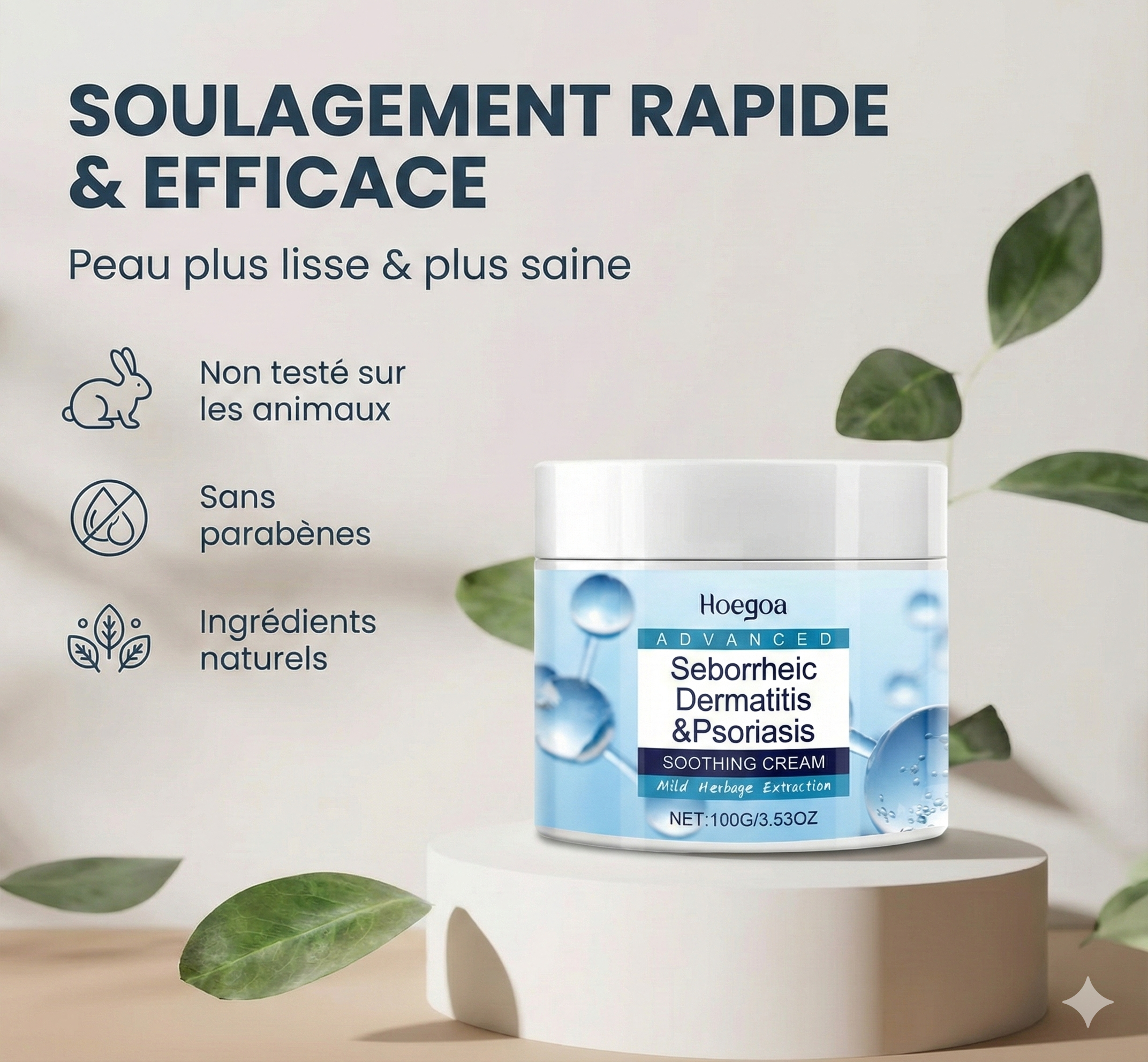 Crème Hoegoa | Pour un cuir chevelu et une peau douce et apaisées